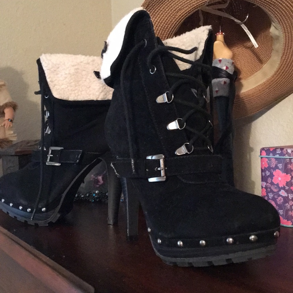 Stiletto booties.